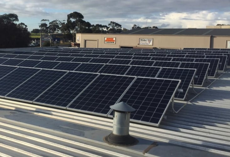 Solar Panels on Roof Installed with EUFs